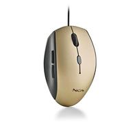 NGS WIRED ERGO SILENT MOUSE + USB TYPE C ADAP GOLD
