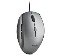 NGS Moth Gray Ratón con Adaptador USB-C 1600 DCPI Gris