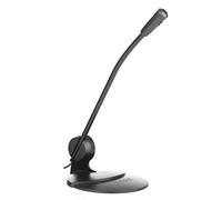 NGS MS102 - Micrófono para Ordenador/PC con Doble Peana de Sujeción Direccionable para Mesa o Monitor