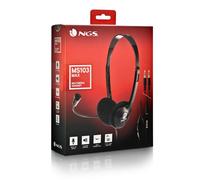 NGS - MS103 MAX Auriculares Alámbrico Diadema Llamadas/Música Negro