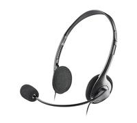 Auriculares NGS con cable, micrófono, control de volumen, jack 3.5mm, negros