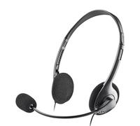 Auriculares NGS con cable, micrófono, control de volumen, jack 3.5mm, negros