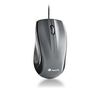 NGS Musk - Ratón Láser con Cable USB, 1200 dpi, Ergonomía Ambidiestra, 2 Botones y Rueda de Desplazamiento, Diseño Elegante y Plug and Play