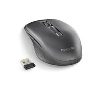NGS | EVO Spook Ratón Inalámbrico Multimodo, Recargable, 2.4 GHz + Bluetooth 5.1, 800/1200/1600 DPI, USB-A, 5 Botones Silenciosos