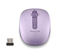 NGS Fog Dual Purple - Ratón inalámbrico Dual, silencioso, Lila. Plug & Play