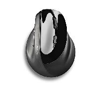 NGS EVO Moksha - Ratón Inalámbrico Ergonómico Vertical, 2.4 GHz, Botones Silenciosos, dpi Ajustable: 800/1200/1800/2400, Plug and Play, Negro