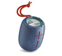NGS Roller Nitro 1 Blue - Altavoz Portátil Compatible con Tecnología Bluetooth y True Wireless, Luces RGB, Impermeabilidad IPX5, Micrófono Incoporado, 10W, Color Azul