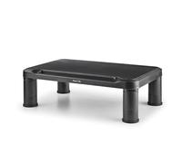 NGS Screen Stand - Soporte de Monitor Ergonómico con 3 Alturas Ajustables, Pies Antideslizantes, Espacio de Almacenaje, Plástico ABS Resistente hasta 20kg, 38x24x11,4 cm