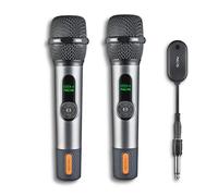 NGS Singer Star Duo - Pack de 2 Micrófonos Inalámbricos. 30 h autonomía