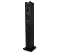 NGS Sky Charm - Torre de Sonido Bluetooth 50 W con Mando a Distancia, Entrada Óptica para TV, Puerto USB, Radio FM y Entrada AUX IN, Compatible con TV, Color Negro