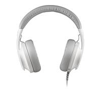 NGS VOX 805 - Auriculares Estereo con Microfono Ajustable, USB-C y Adaptador USB-A, Cancelacion de Ruido, Control Volumen, Diadema Acolchada, Cable 2 m, Plug and Play, Blanco