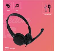 NGS VOX505 USB con Micrófono Black - Auricular