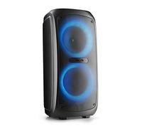 NGS Wild Temper - Altavoz Portátil Bluetooth 5.3 para Fiestas, 200 W, TWS, Luces LED RGB, Doble Entrada Micrófono Karaoke, USB/AUX, Batería 4400 mAh