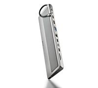 NGS Docking USB-C WonderDock 12 Pro – 2 HDMI, VGA, RJ45, lector de tarjetas, USB-C PD – Gris
