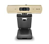 NGS Xpresscam 4000 - Webcam con Micrófono Integrado para PC y Videollamadas | Webcam 4K de ultra alta definición (3840 x 2160), 12Mpx. Conexión USB, Plug & Play y base ajustable. Filtro de privacidad