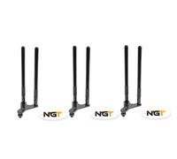 NGT - Barra de agarre para caña de pesca Black Pack of 3