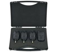 NGT GTS Pro - Juego de 3 alarmas inalámbricas con receptor, sensibilidad ajustable, volumen y tono, indicadores LED, función de memoria, construcción impermeable, aparejos de pesca de carpas y gruesos