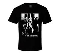 NGTDXZAES The Addams Family Photo TV Show T Shirt Black S