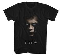 NGTDXZAES The Crow 2024 Movie Eric's Face Bill Skarsgard Men's T Shirt Black M
