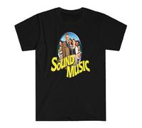 NGTDXZAES The Sound of Music Retro TV Show Musical Men's Black Size S-5XL Black XL