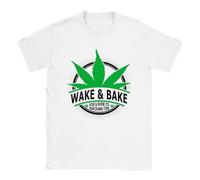 NGTDXZAES Wake & Bake T-Shirt White XXL