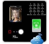 NGTeco Maquina Fichar Empleados Español, Control Horario Empleados, Reloj de Tiempo TC1 para Empleados con Reconocimiento de Huella, RFID, PIN y Reconocimiento Facial, Máquina de Asistencia