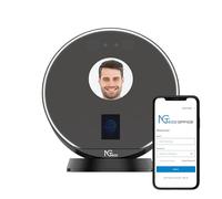 NGTeco Reloj de Fichar Cloud, Relojes de Fichaje con Reconocimiento Facial, Huella Dactilar y Tarjeta para Empleados de Pequeñas Empresas, Software de Control Remoto y App iOS/Android