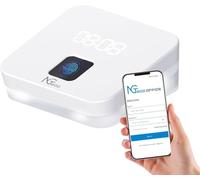NGTeco Reloj de Fichar Cloud -TC4 con Lector de Huella Digital para PYMES Sistema Biométrico con Reglas Personalizables, Software de Control Remoto y App iOS/Android