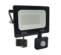 NGTFDCP Foco LED para jardín, Floodlights, Outdoor Lights LED Human Body Infrared Sensor Floodlight With Sound And Light Control, 20W Power Supply, IP66 patio, garaje y calle
