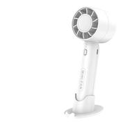 NGTFDCP Ventilador portátil de mano Mini ventilador de mano con carga USB, portátil, luz ambiental fresca para viajes(Gray)