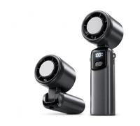 NGTFDCP Ventilador portátil de mano Ventilador de mano con refrigeración por hielo Escritorio Turbo USB 100 velocidades para viajes(Gray ice compress)