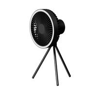 NGTFDCP Ventilador portátil de mano Ventilador Portátil For El Hogar, Exterior, Camping, Iluminación LED, Inalámbrico, Eléctrico De Techo para viajes(10000mAh black)