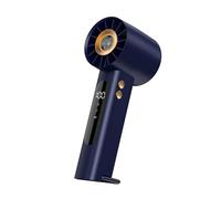 NGTFDCP Ventilador portátil de mano Ventilador portátil turbo de 100 velocidades for exteriores con brújula incluida for excursiones senderismo para viajes(Blue)