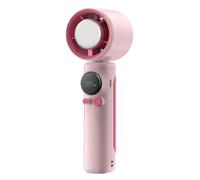 NGTFDCP Ventilador portátil de mano Ventilador turbo portátil de mano, potente enfriador aire a refrescante, ventilador for oficina y hogar para viajes(Pink)