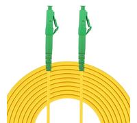 NGUIT Cable de fibra óptica LC/APC a LC/APC, blindado FTTH OS2 monomodo, compatible con Telekom, Vodafone, 1&1, Fritzbox, etc. 10 metros de fibra óptica LSZH resistente a la flexión