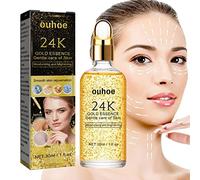 NGUMMS Esencia de Oro de 24k | 24 Gold Sueros faciales Prueba de envejecimiento Hidratante,Esencia hidratante para el día y la Noche, reducción de líneas faciales, reactivación de la Juventud