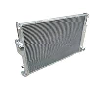 NGYBSFHxsr Radiador de aluminio de 2 filas for competición, compatible con BMW 5 E34 M5 530i 535i 7 E32 730i 730iL 735i 735iL MT