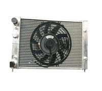 NGYBSFHxsr Ventilador de radiador de aluminio Compatible con VW GOLF MK3 2,8 VR6 Jetta Passat Polo Lupo 6N SEAT AROSA IBIZA CORDOBA INCA 91(Radiator And 1 Fan)