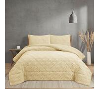 NH NOVOTEXTIL HOGAR Edredón Invierno Sherpa Cama 90 (180x260) Extra Grueso 560gr/m2 Efecto Borreguito - Edredón Suave, Cálido y Transpirable con 1 Funda Almohada (50x70) (Luton Lino)