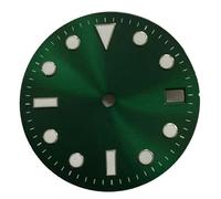 NH35 - Esfera de 29 mm con diseño de sol, esfera verde , para relojes japoneses NH35, color verde, verde