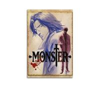 NHDERYBNF Póster de Monster Anime TV Show, póster decorativo de lienzo para pared e impresión artística moderna para dormitorio familiar, pósteres de 20 x 30 pulgadas (50 x 75 cm)