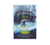 NHDERYBNF Póster decorativo de la película The Meg 2 Trench para pared e impresión artística moderna para dormitorio familiar, 50 x 75 cm