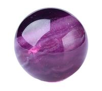 NHDVDVAV 50mm, Cristales Naturales y Piedras curativas, Adornos de Bolas de fluorita Morada, Figura esférica de Cristal Pulido y Tallado, decoración del hogar y Regalo Espiritual Ideal