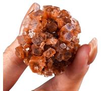 NHDVDVAV Espécimen Mineral de racimo de Cristal Crudo de aragonita Natural | Gedeo de cuarzo de calcita irregular, para decoración de brujería, meditación, colección de cristales