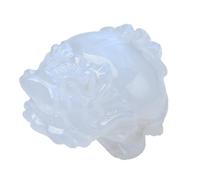 NHDVDVAV Estatua de dragón Tortuga de Piedra Lunar de Cristal Natural, Figura de protección de Riqueza de Piedra de Cristal, Adorno de Buena Suerte Feng Shui para la decoración del hogar,5.5cm/2.16in