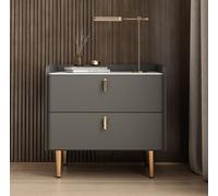 NHDVDVAV Mesitas de Noche de Madera Maciza, mesitas de Noche con Tapa de Pizarra, Mesa Auxiliar pequeña con 2 cajones, Muebles de Almacenamiento para Dormitorio, Sala de Estar,C