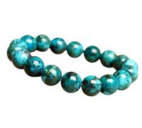 NHDVDVAV Pulsera de Cuentas de Piedras Preciosas Naturales de 9 mm, Pulseras de Piedra de Pino fénix Hechas a Mano para Mujeres y Hombres, Regalos de joyería Espiritual de Piedras Preciosas Feng Shui