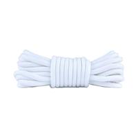 NHEISSCF 2 Pares de Cordones Redondos poliéster sólido for Botas Senderismo y Calzado Deportivo al Aire Libre en Longitudes 70 90 120 150 cm(White,120cm)