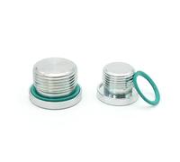 NHEISSCF Accesorio de Tapones Extremo tubería con Conector Rosca, tapón Brida Tapa Hexagonal Macho BSP Sello FKM - Múltiples tamaños(M12x1)