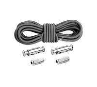 NHEISSCF Cordones elásticos sin Atar con de Encaje rápido Cierre metálico for Zapatillas, Botas y Zapatos(Dark Gray)